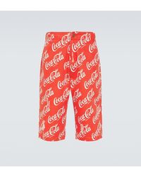 ERL - Printed Cotton Canvas Bermuda Shorts - Lyst