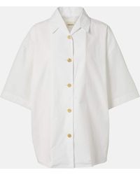 KHAITE - Owen Cotton Poplin Shirt - Lyst