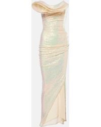 Maticevski - Exhilarate Ruffled Sequined Maxi Gown - Lyst