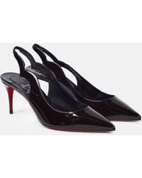 Christian Louboutin - Hot Chick Sling Patent Leather Slingback Pumps - Lyst