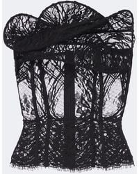 Magda Butrym - Draped Lace Corset - Lyst