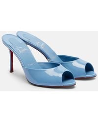 Christian Louboutin - Me Dolly 85 Patent Leather Mules - Lyst