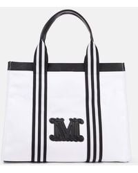 Max Mara - Tote Palau Large Aus Canvas - Lyst