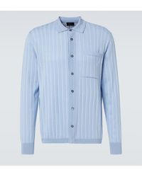 Brioni - Cardigan De Seda, Lino Y Algodon - Lyst