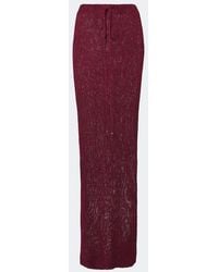 Bananhot - Alma Sequined Knitted Maxi Skirt - Lyst