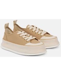 Max Mara - Leather Platform Sneakers - Lyst