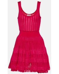 Alaïa - Abito Corto Crinoline - Lyst