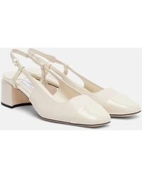 Jimmy Choo - Elisa 45 Leather Slingback Pumps - Lyst