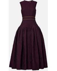 ROKSANDA - Aya Smocked Cloque Midi Dress - Lyst
