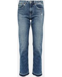 AG Jeans - Girlfriend Mid-rise Straight Jeans - Lyst