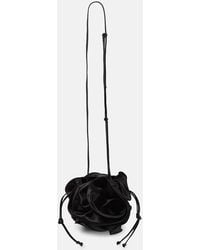 Magda Butrym - Ruched Satin Shoulder Bag - Lyst