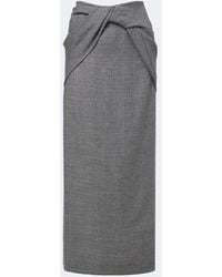 TOVE - Hope Virgin Wool Midi Skirt - Lyst