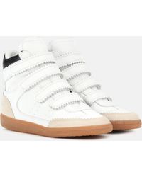 Isabel Marant - Bilsy Leather & Suede High-top Wedge Sneaker - Lyst