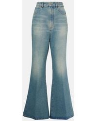 Victoria Beckham - High-Rise Flared Jeans - Lyst