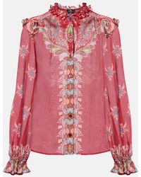 Etro - Blouse Imprimee En Crepe - Lyst