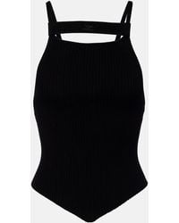 Courreges - Ribbed-Knit Tank Top - Lyst