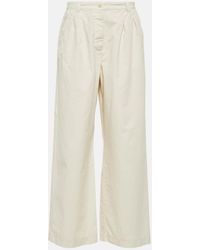 A.P.C. - Wide-leg Cotton Pants - Lyst
