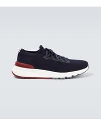 Brunello Cucinelli - Sneaker in Maglia di Cotone - Lyst
