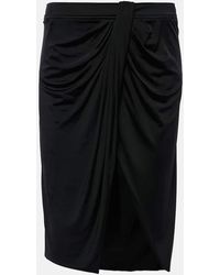 Tom Ford - Wrap Jersey Mini Skirt - Lyst