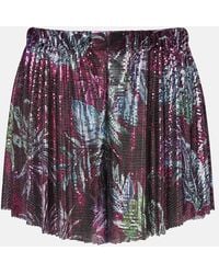 Rabanne - Printed Chainmail Shorts - Lyst