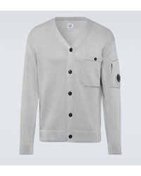 C.P. Company - Compact-knit Cotton Cardigan - Lyst