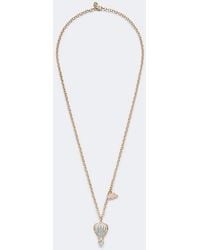 Sydney Evan - Hot Air Balloon And Cloud 14Kt Chain Necklace With Aquamarine And Diamonds - Lyst