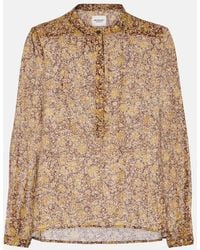 Isabel Marant - Maria Floral Cotton Voile Blouse - Lyst