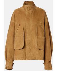 The Attico - Suede Bomber Jacket - Lyst