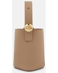 Loewe - Pebble Mini Leather Bucket Bag - Lyst