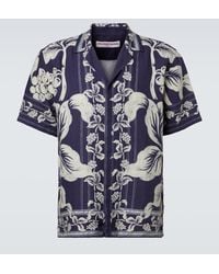 Orlebar Brown - Maitan Floral Linen Bowling Shirt - Lyst