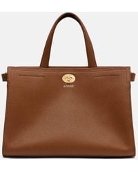 Burberry - Cotswolds Small Leather Tote Bag - Lyst