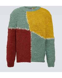 The Elder Statesman - Patchwork Cotton Sweater - Lyst
