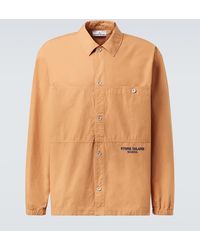 Stone Island - Marina Cotton Overshirt - Lyst