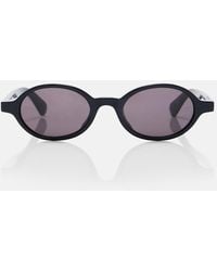 Bottega Veneta - Classic Oval Sunglasses - Lyst