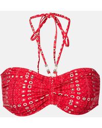 Isabel Marant - Salmage Printed Halterneck Bikini Top - Lyst