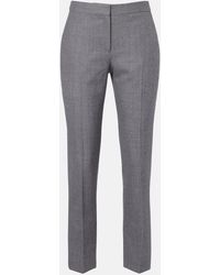 McQueen - Wool Slim Pants - Lyst