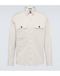 Zegna - Cotton-blend Canvas Overshirt - Lyst