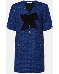 Alessandra Rich - Robe En Tweed A Sequins - Lyst