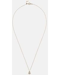 PERSÉE - Alphabet A 18Kt Necklace With Diamonds - Lyst