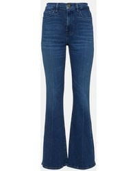FRAME - Le Easy Flare High-Rise Flared Jeans - Lyst