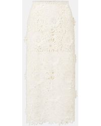ROTATE BIRGER CHRISTENSEN - Bridal Bleistiftrock Aus Spitze - Lyst