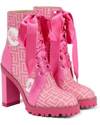 Balmain X Barbie® Ankle Boots Petra Ranger - Pink