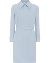 Prada Virgin Wool Coat - Blue