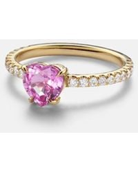 Anita Ko - 18Kt Ring With Sapphire And Diamonds - Lyst