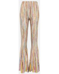 Missoni - Striped Flared Jersey Knit Pants - Lyst