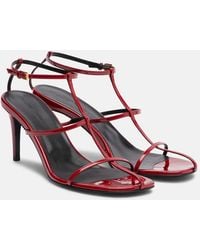 KHAITE - Cage 75 Patent Leather Sandals - Lyst