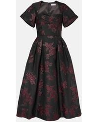 Rebecca Vallance - Florentina Floral Midi Dress - Lyst