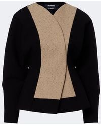 Jacquemus - Paloma Paneled Cotton And Wool-Blend Jacket - Lyst