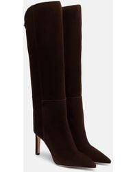 Jimmy Choo - Stiefel Alizze 85 Aus Veloursleder - Lyst