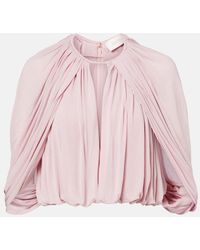 Zimmermann - Alchemy Caped Draped Blouse - Lyst